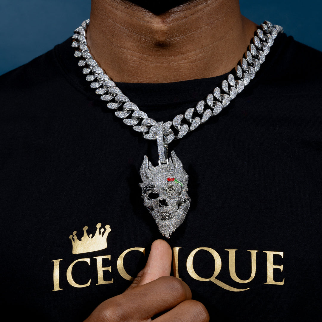 Iced Demon Pendant - ICECLIQUE JEWELRY