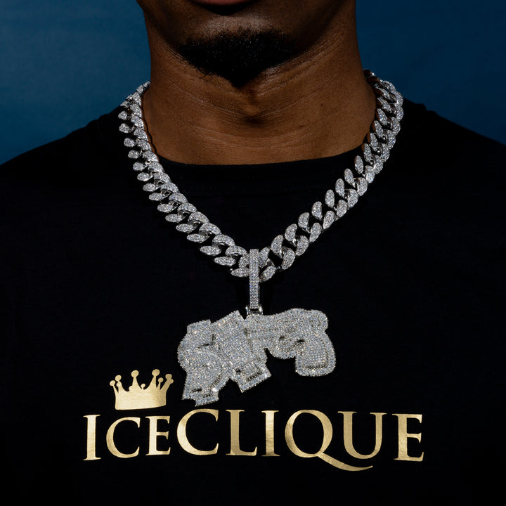 Money Power Respect Pendant - ICECLIQUE JEWELRY