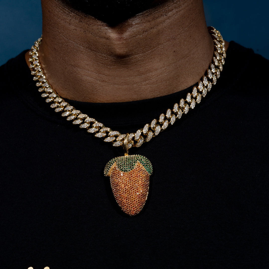 Strawberry Pendant - ICECLIQUE JEWELRY