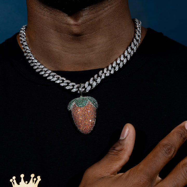 Strawberry Pendant - ICECLIQUE JEWELRY