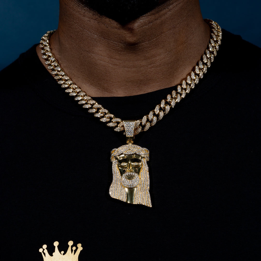 Iced Big Jesus Pendant - ICECLIQUE JEWELRY