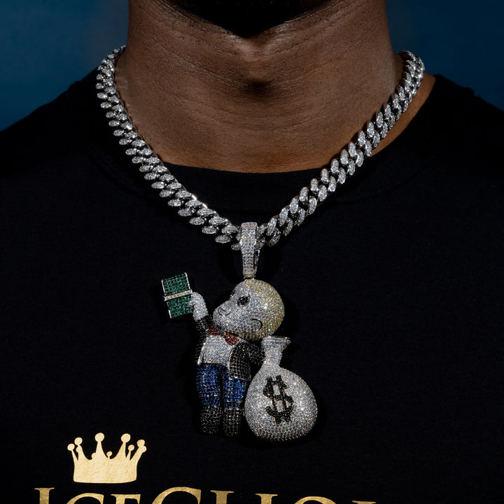 MoneyBoy Iced Pendant - ICECLIQUE JEWELRY