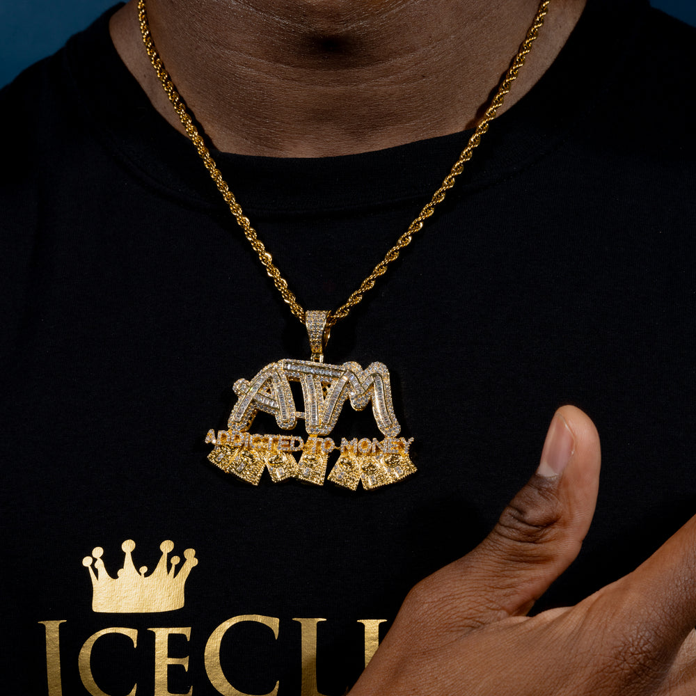 ADDICTED TO MONEY Pendant - ICECLIQUE JEWELRY