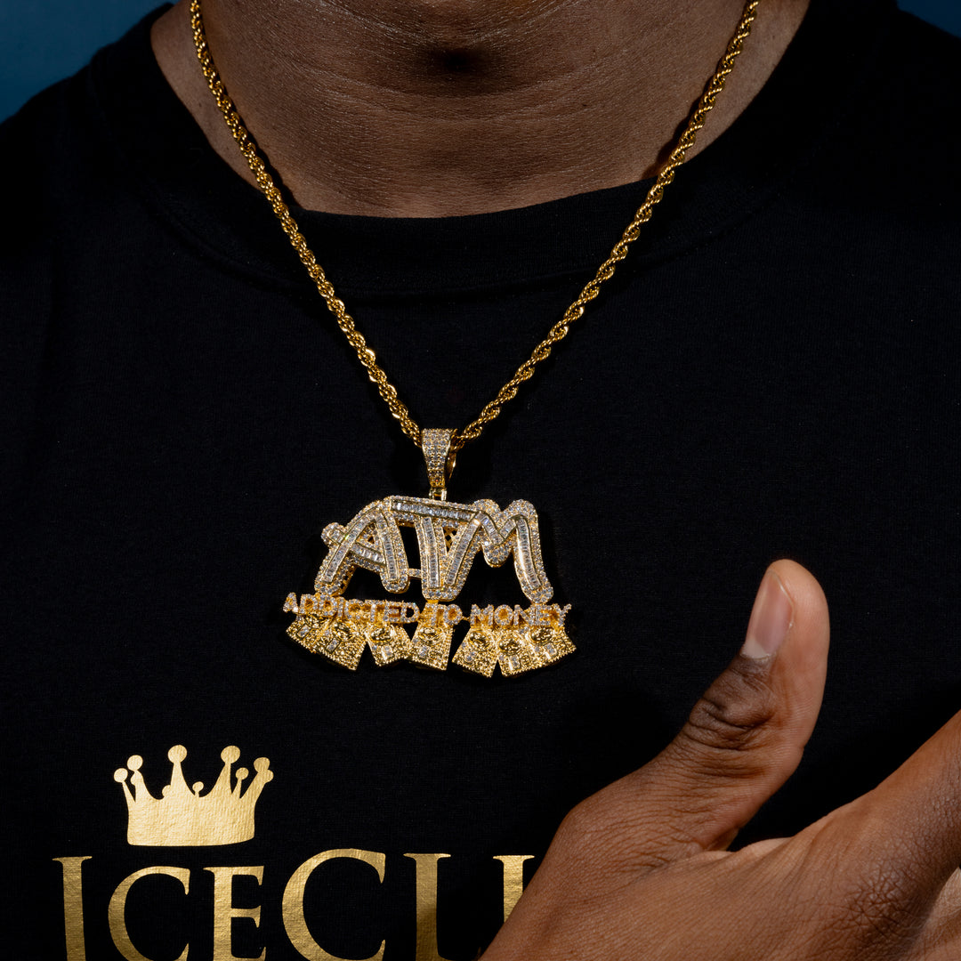 ADDICTED TO MONEY Pendant - ICECLIQUE JEWELRY
