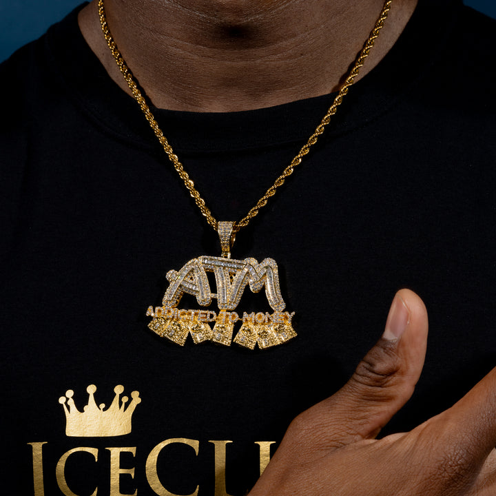 ADDICTED TO MONEY Pendant - ICECLIQUE JEWELRY