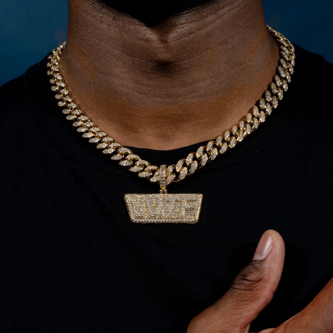 Iced WTF Pendant - ICECLIQUE JEWELRY