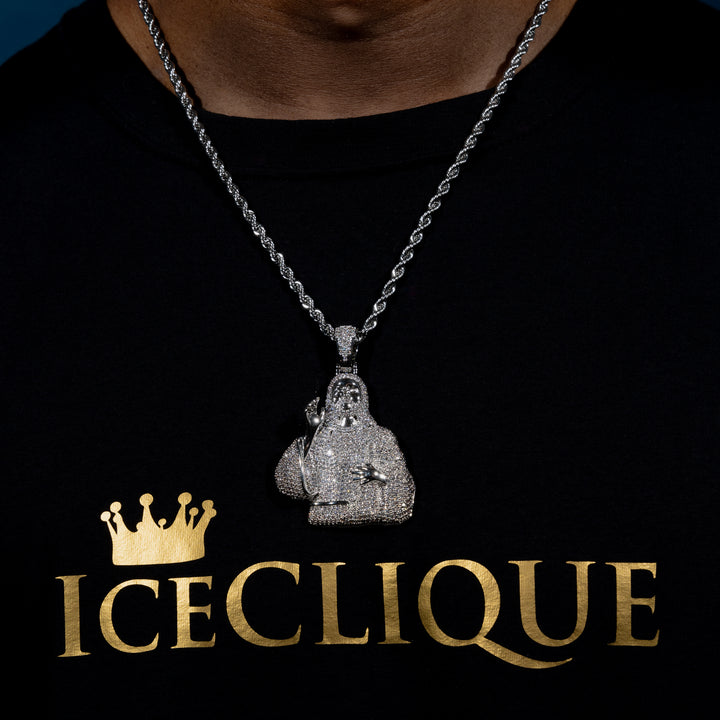 Iced Jesus Pendant - ICECLIQUE JEWELRY