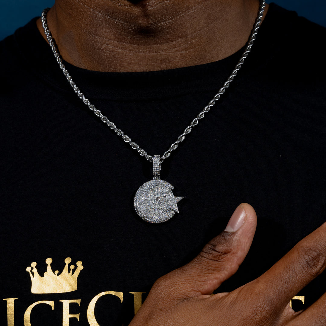 Star And Moon Pendant - ICECLIQUE JEWELRY