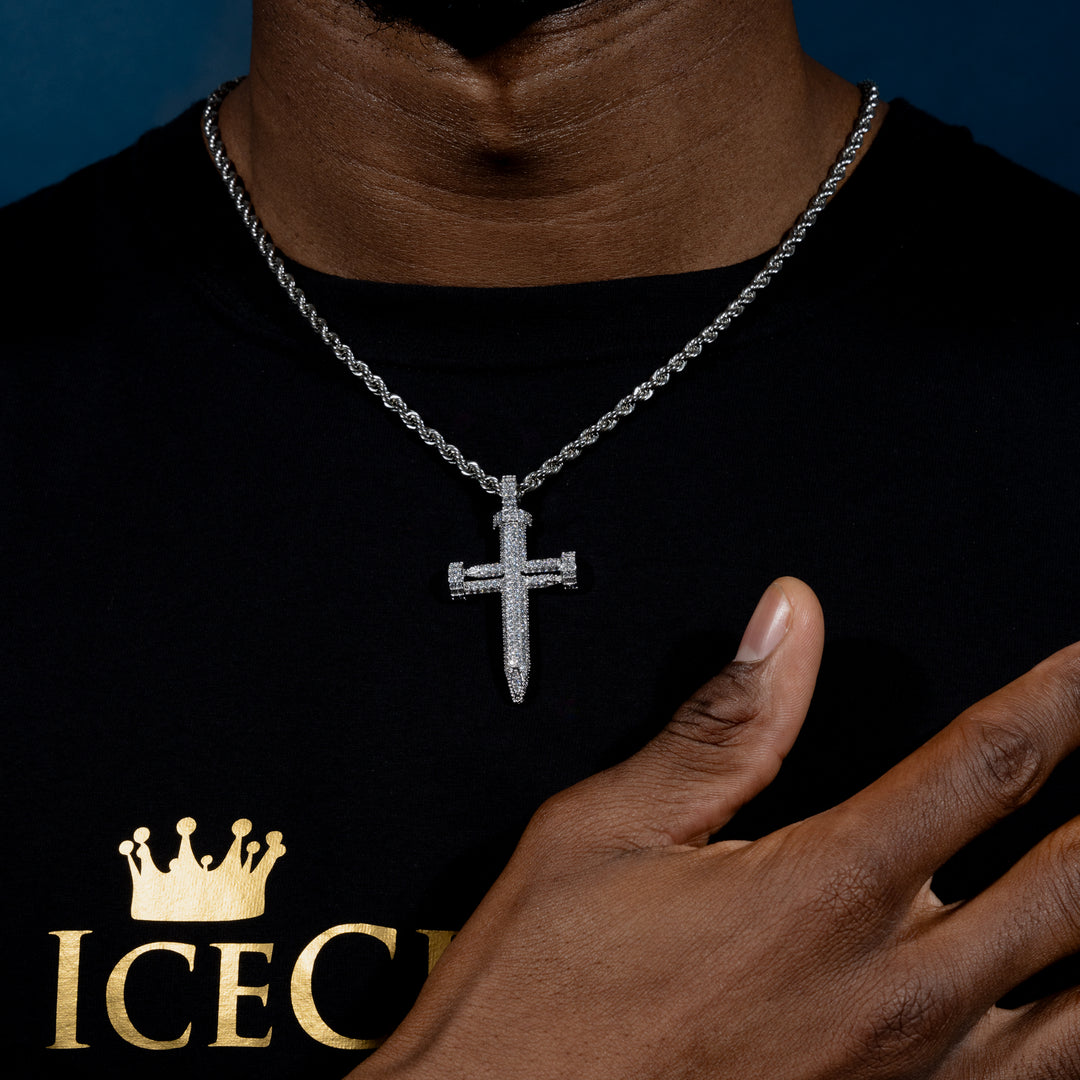 Nail Cross Pendant - ICECLIQUE JEWELRY