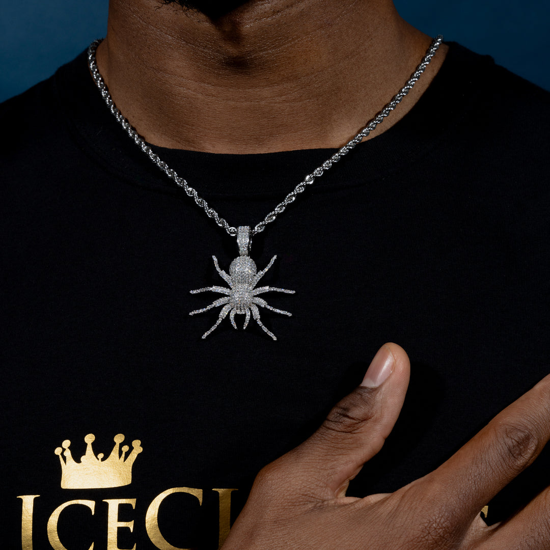 Iced Tarantula Pendant - ICECLIQUE JEWELRY