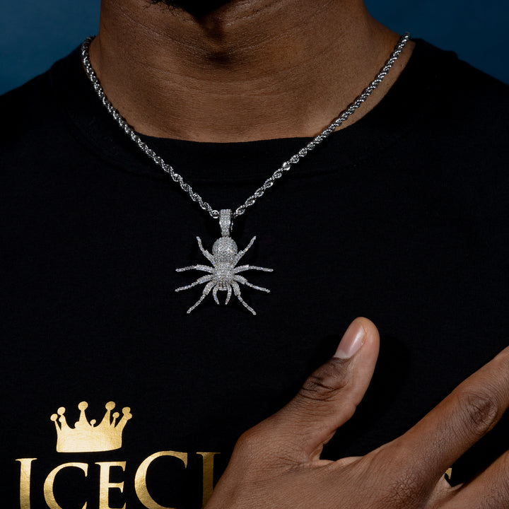 Iced Tarantula Pendant - ICECLIQUE JEWELRY
