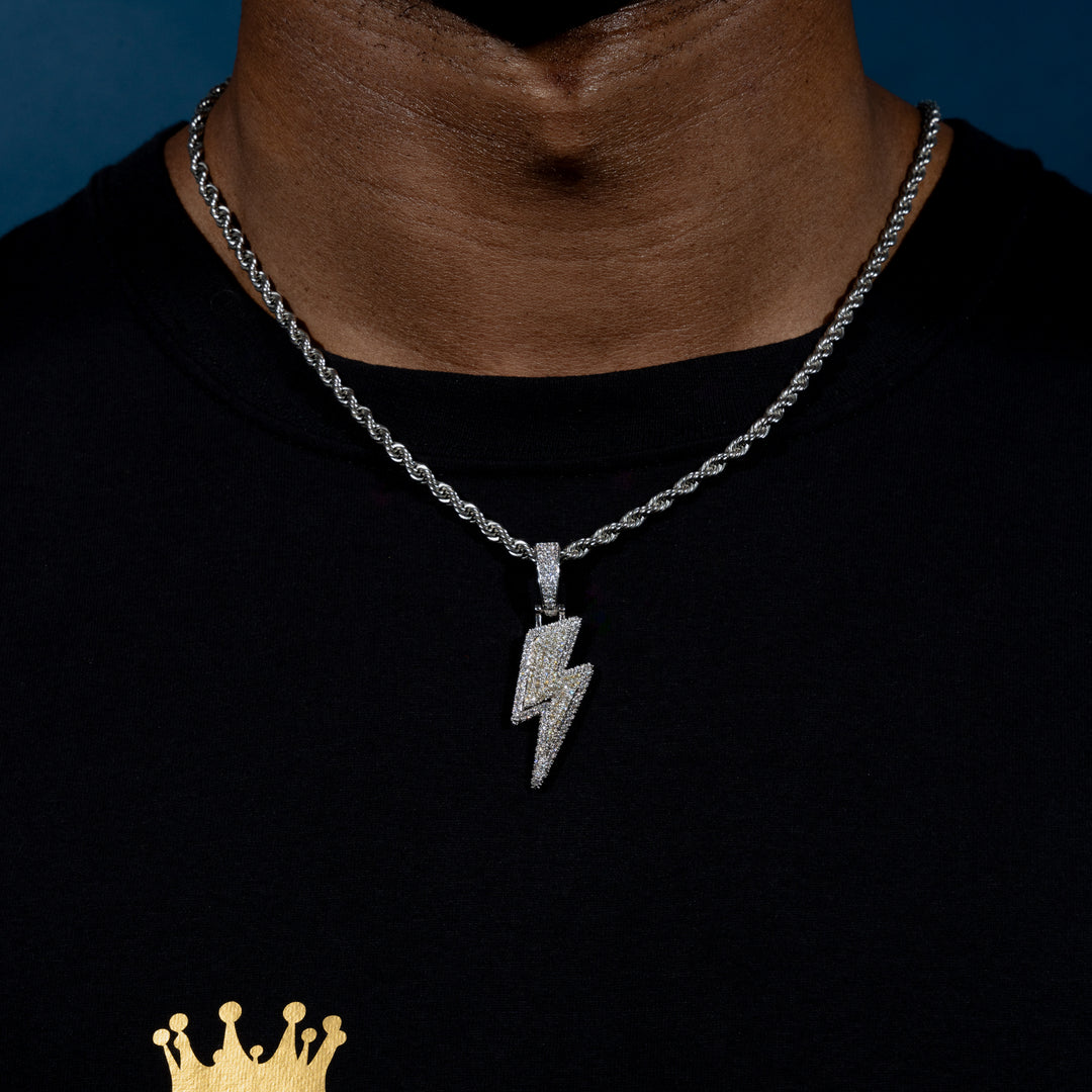 Lightning Bolt Pendant - ICECLIQUE JEWELRY