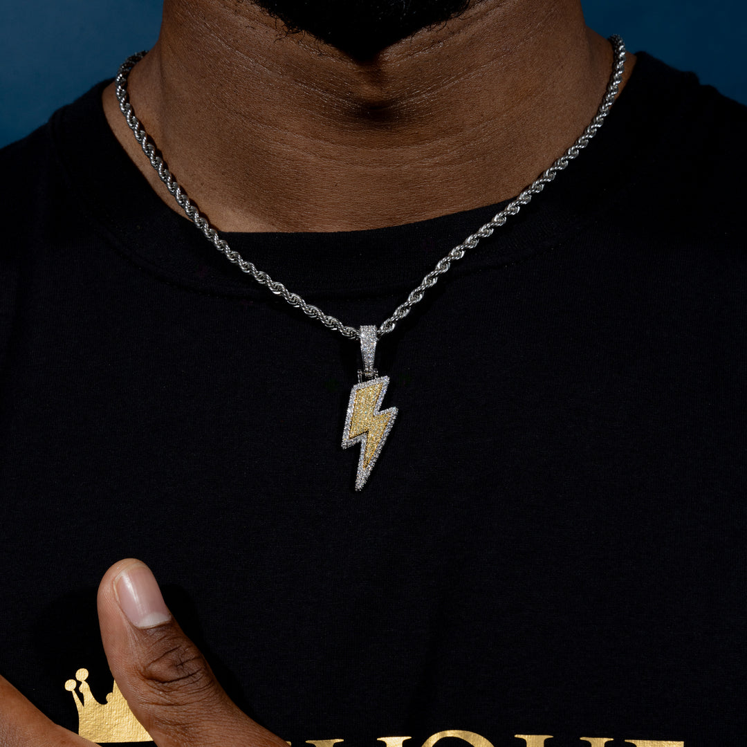 Lightning Bolt Pendant - ICECLIQUE JEWELRY