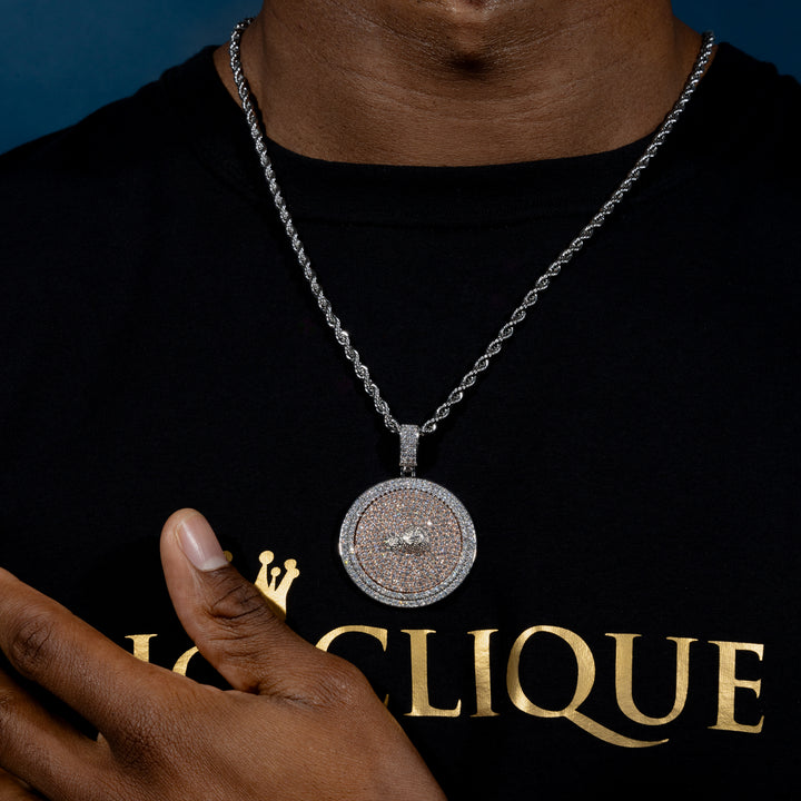 Spinning Money Bag Pendant - ICECLIQUE JEWELRY