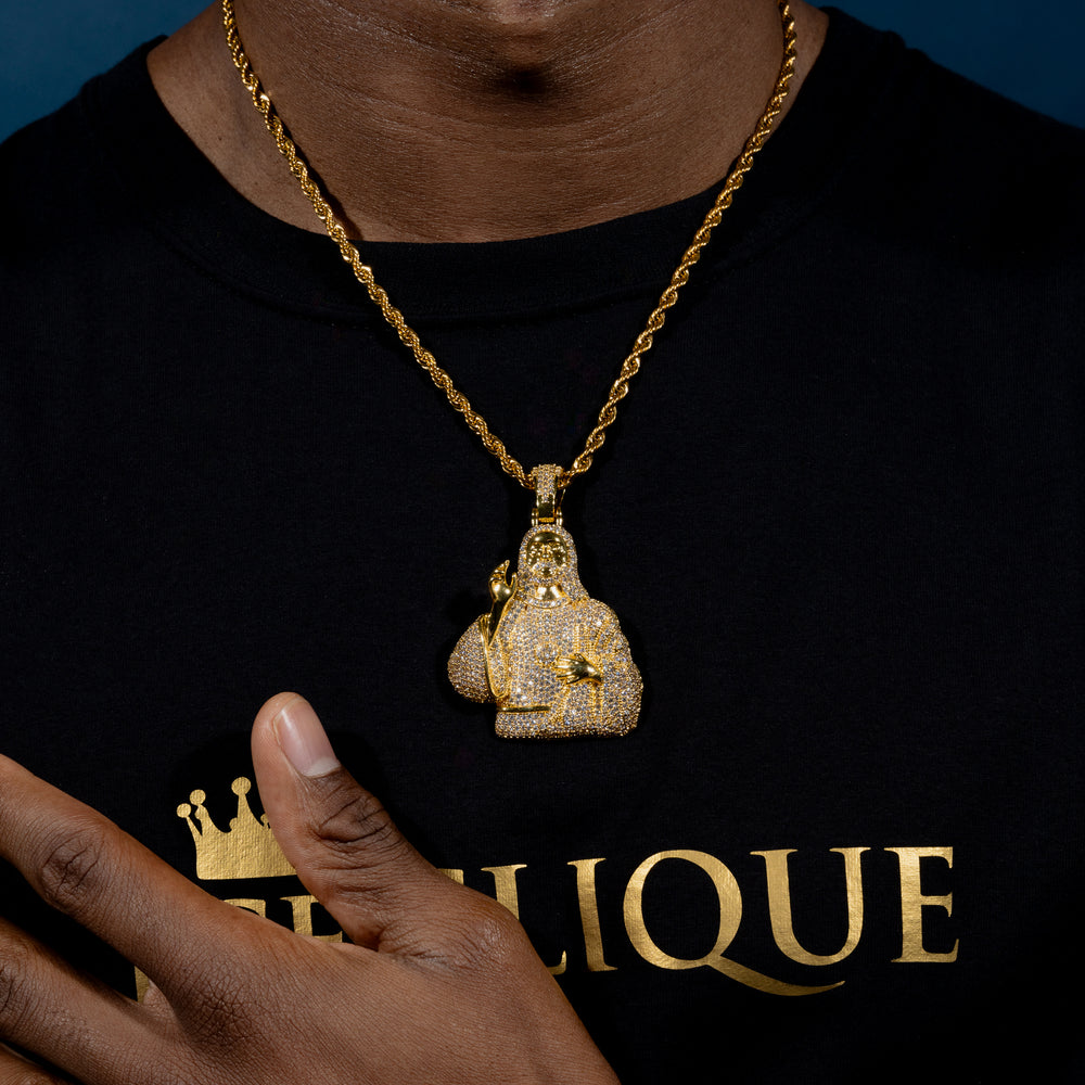 Iced Jesus Pendant - ICECLIQUE JEWELRY