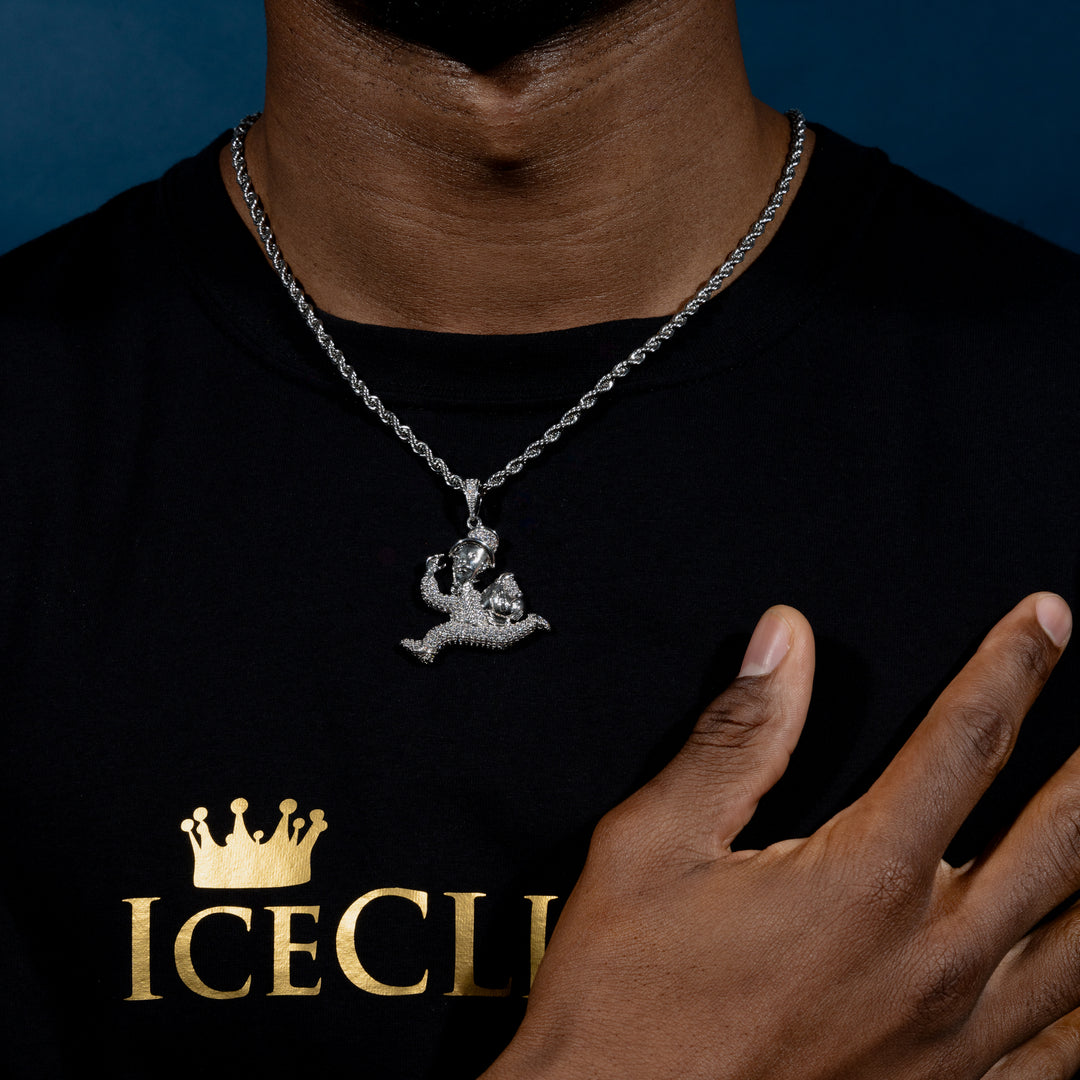 Iced  Money Dash Pendant - ICECLIQUE JEWELRY