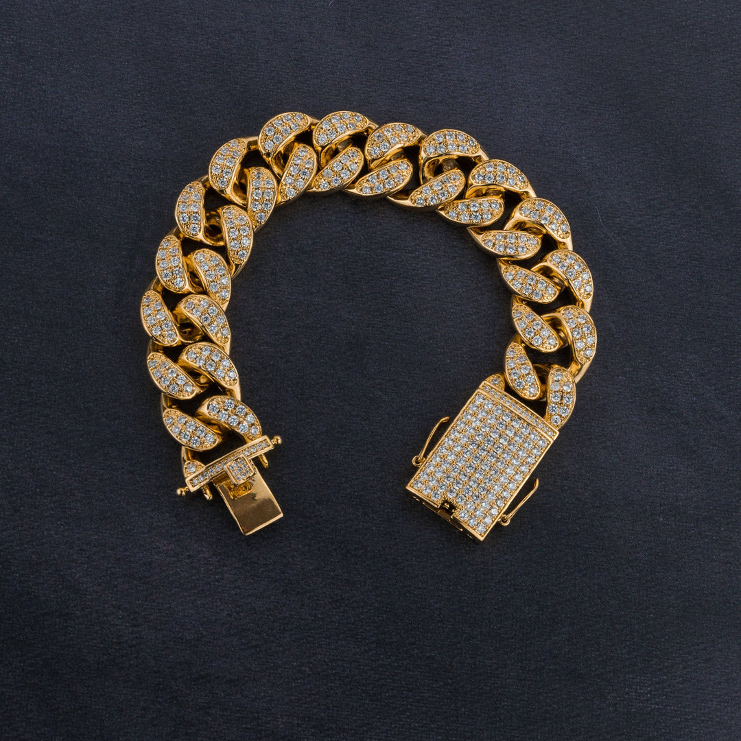 Premium 20mm Cuban Chain, Cuban Bracelet & Watch Bundle - ICECLIQUE JEWELRY