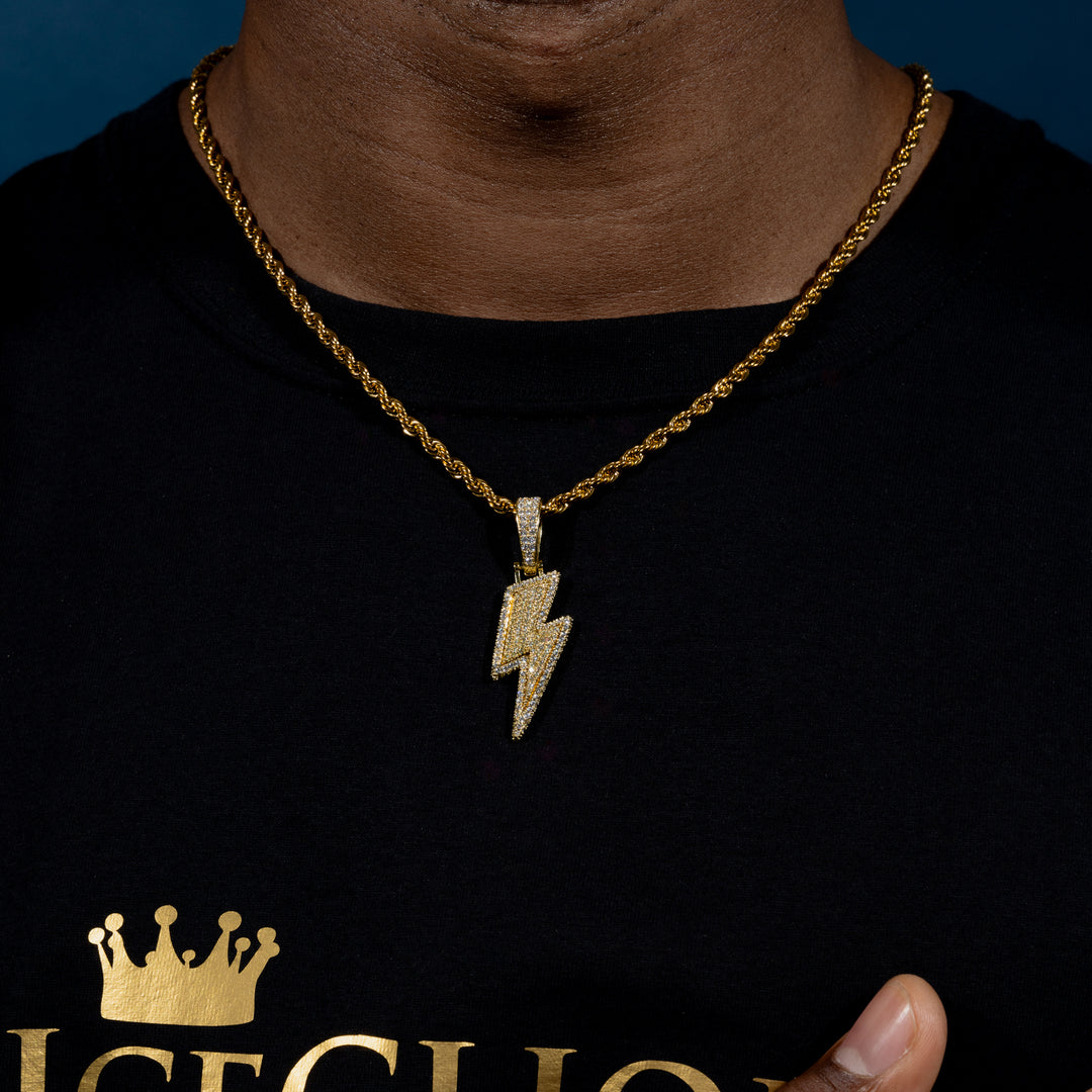 Lightning Bolt Pendant - ICECLIQUE JEWELRY