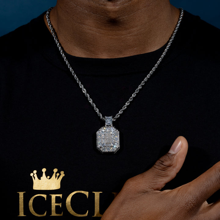 Iced Baguette Pendant - ICECLIQUE JEWELRY
