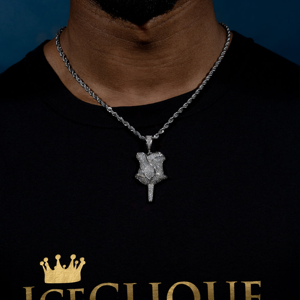 Winter Rose Pendant - ICECLIQUE JEWELRY