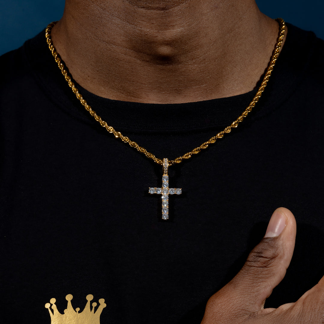 Holy Cross Iced Pendant - ICECLIQUE JEWELRY