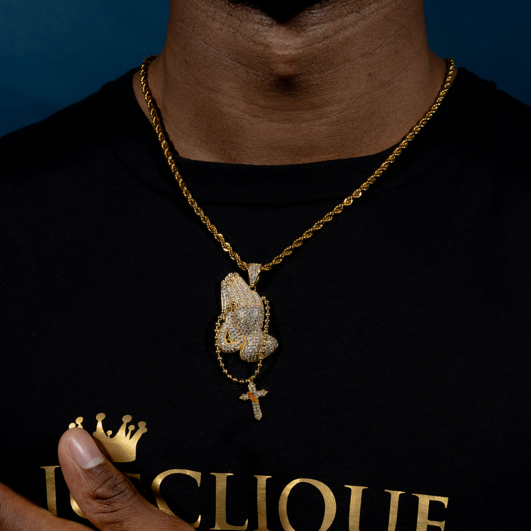 Prayer Pendant - ICECLIQUE JEWELRY