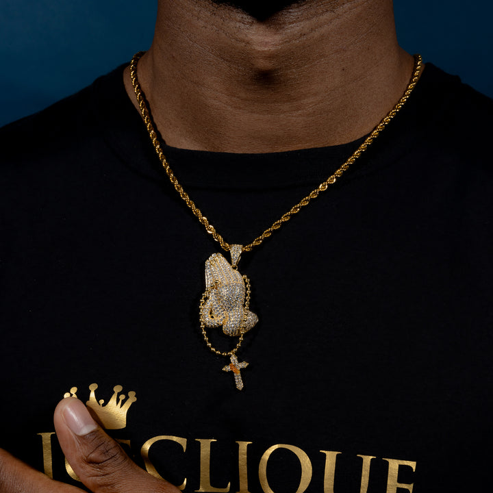 Prayer Pendant - ICECLIQUE JEWELRY