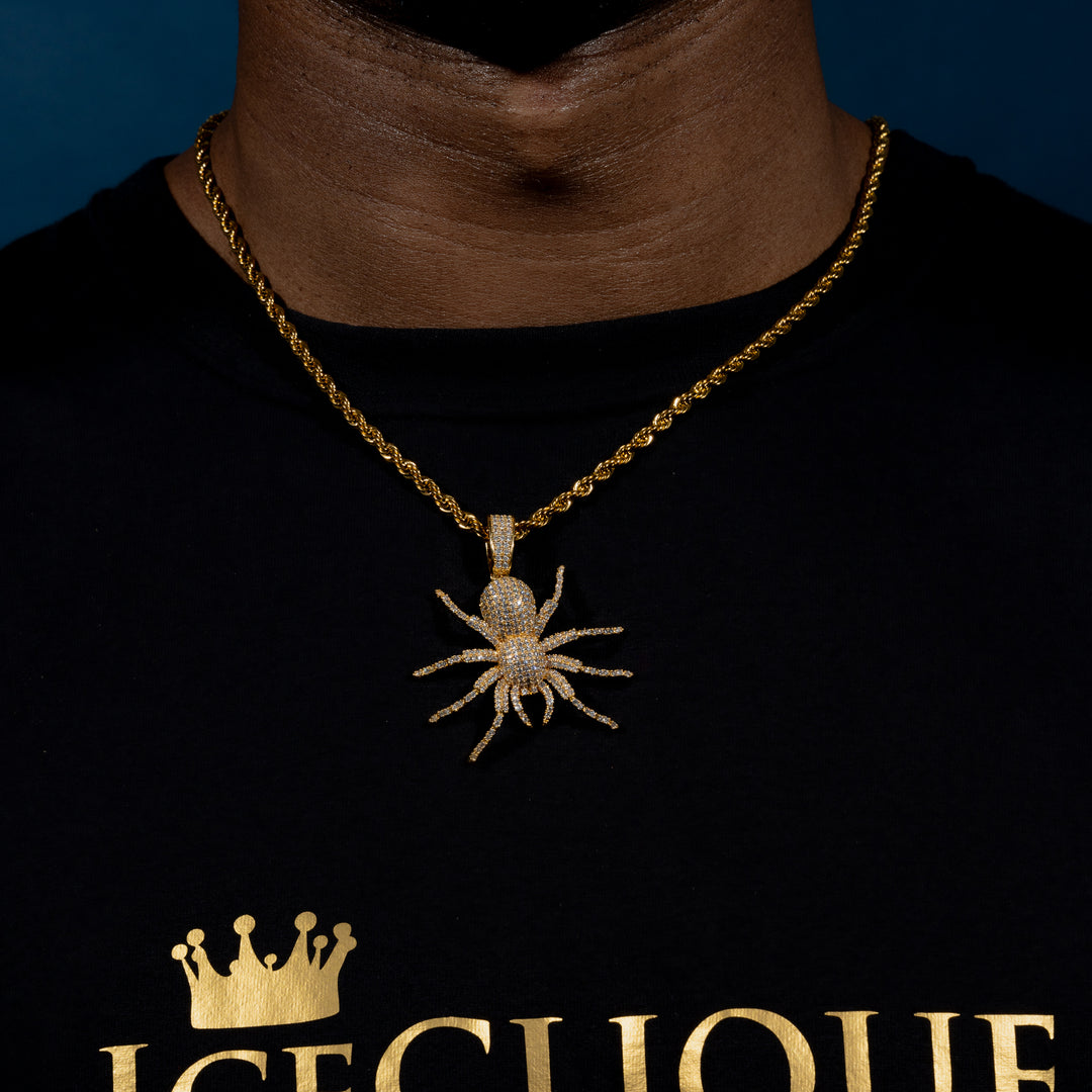 Iced Tarantula Pendant - ICECLIQUE JEWELRY