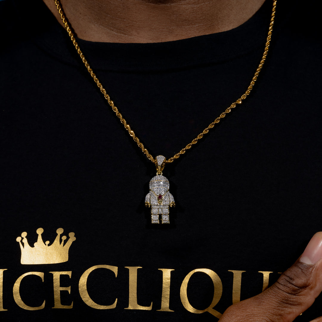 Iced Royal Trooper Pendant - ICECLIQUE JEWELRY