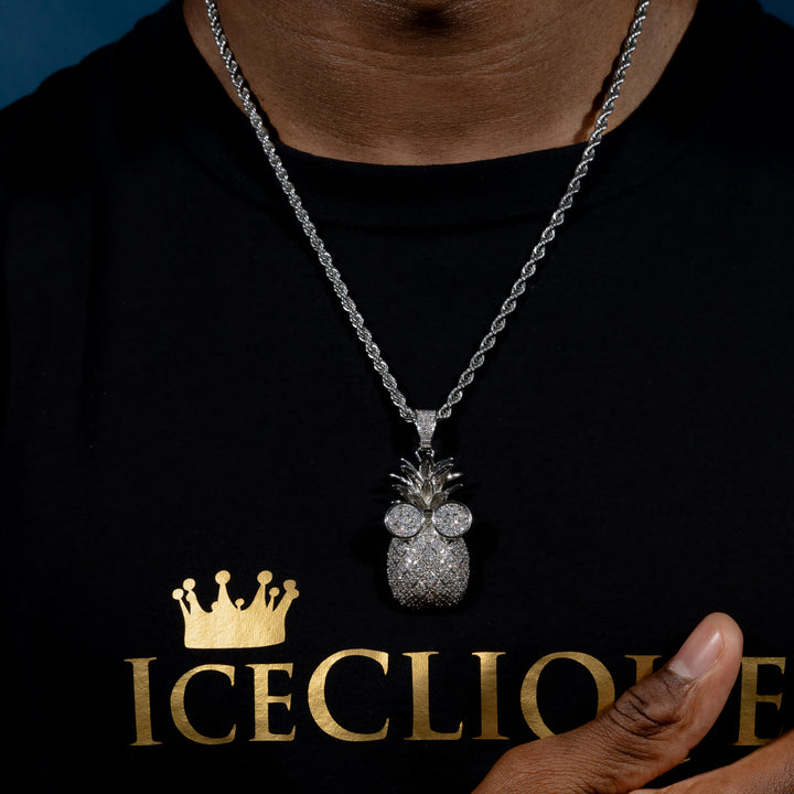 Iced Pineapple Pendant - ICECLIQUE JEWELRY