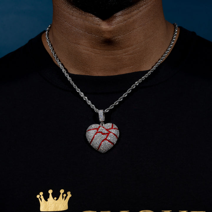 Iced Bloody Heart Pendant - ICECLIQUE JEWELRY