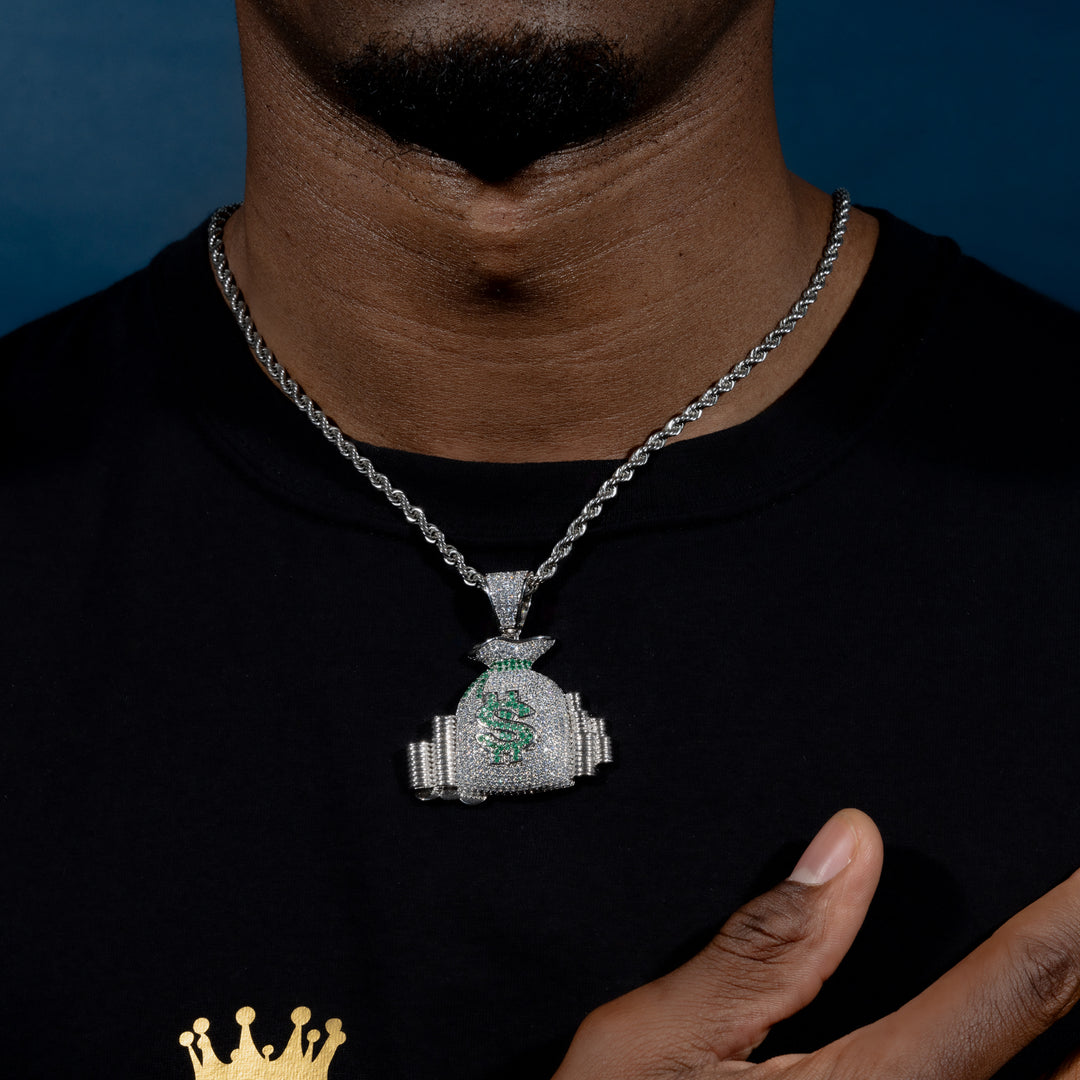 Money Stacks Pendant - ICECLIQUE JEWELRY
