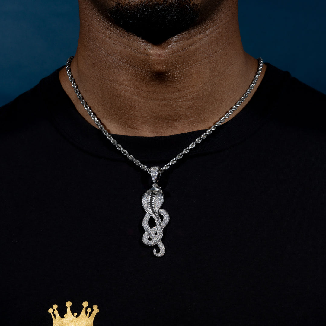Iced Cobra Pendant - ICECLIQUE JEWELRY