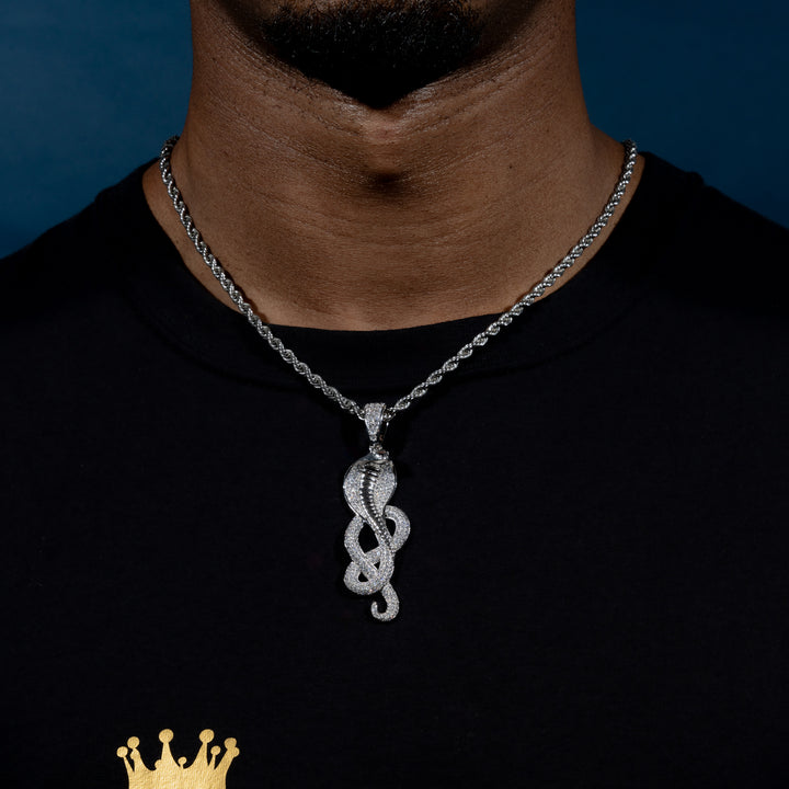 Iced Cobra Pendant - ICECLIQUE JEWELRY