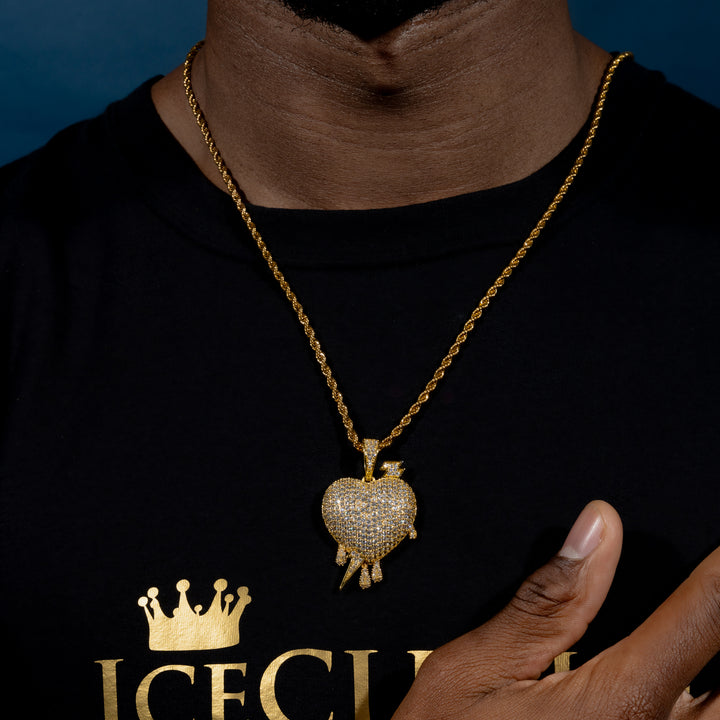 Lightning Heart Pendant - ICECLIQUE JEWELRY