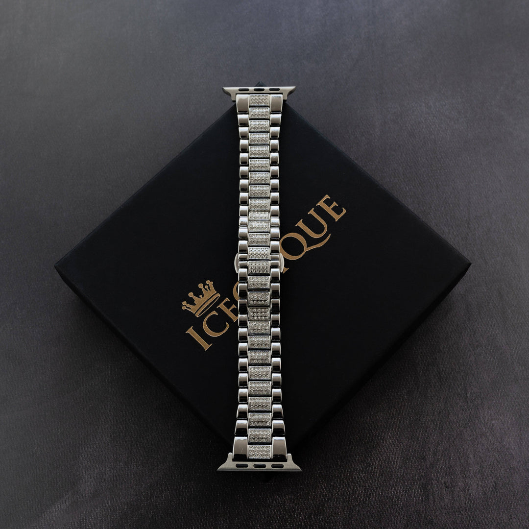 Iced Out Apple Watch Band - ICECLIQUE JEWELRY