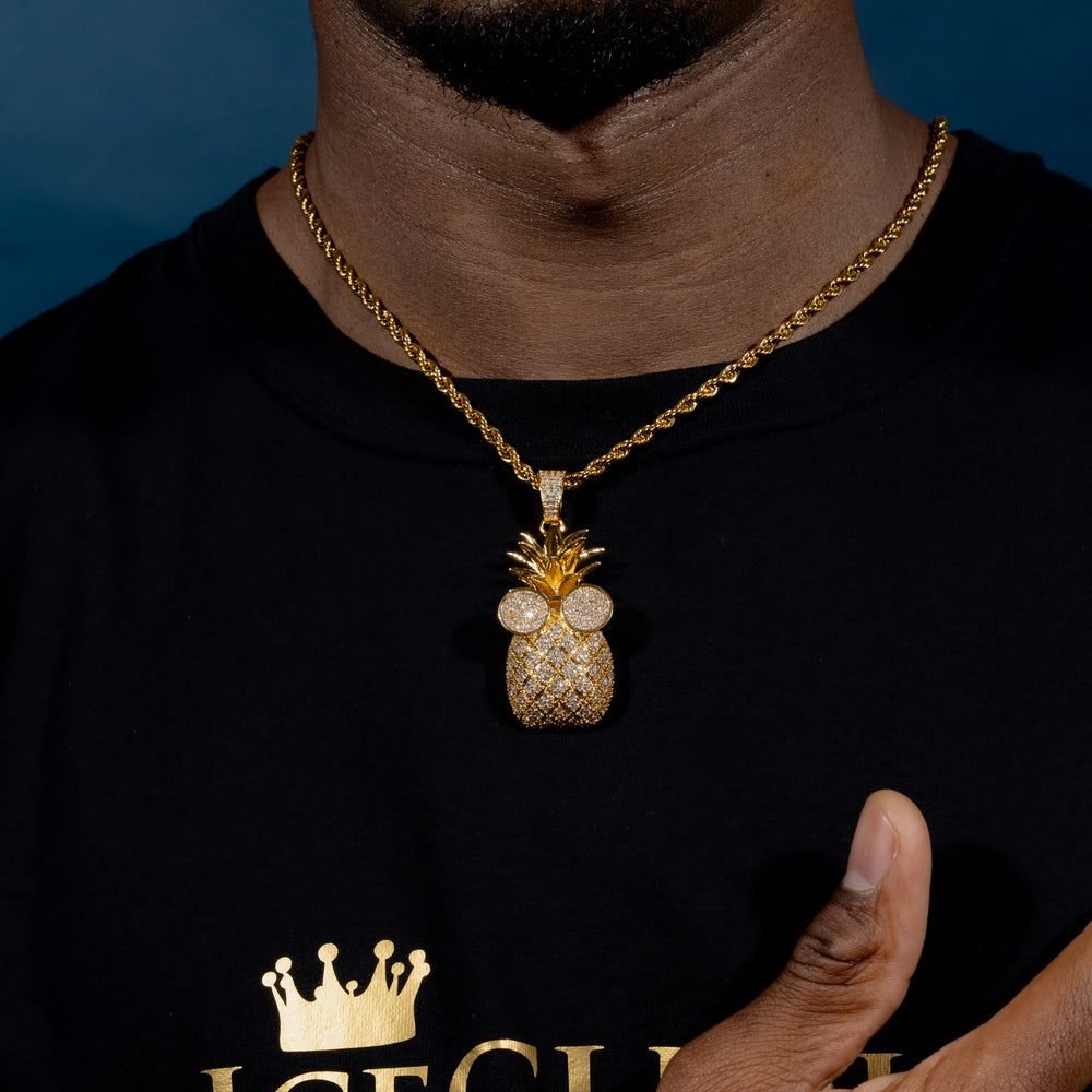 Iced Pineapple Pendant - ICECLIQUE JEWELRY