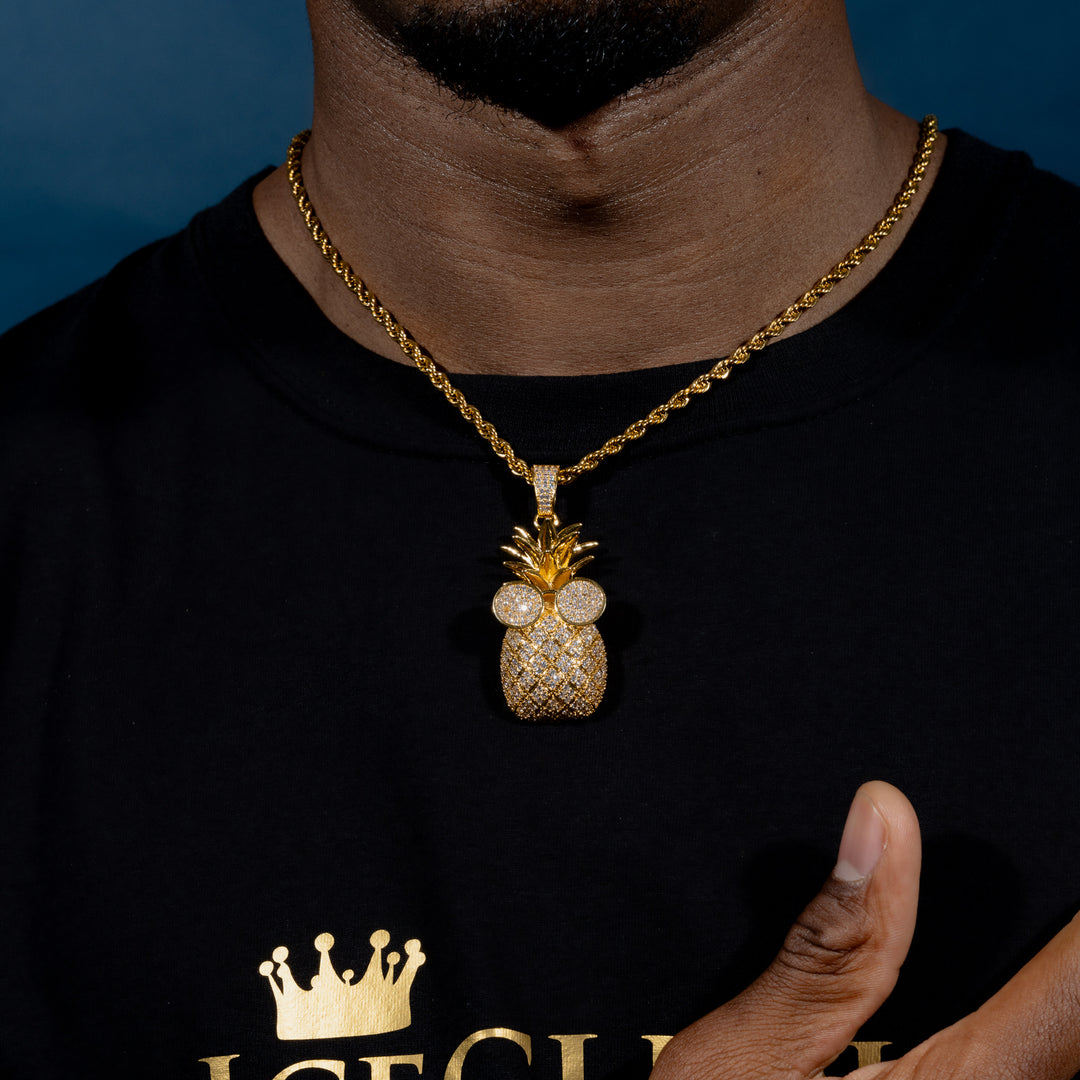 Iced Pineapple Pendant - ICECLIQUE JEWELRY