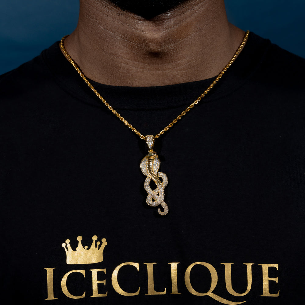 Iced Cobra Pendant - ICECLIQUE JEWELRY