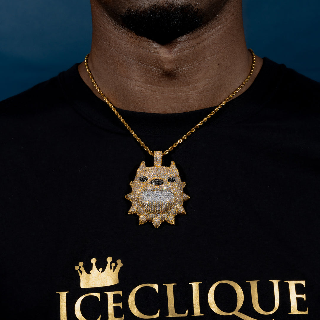 Bulldog Pendant - ICECLIQUE JEWELRY