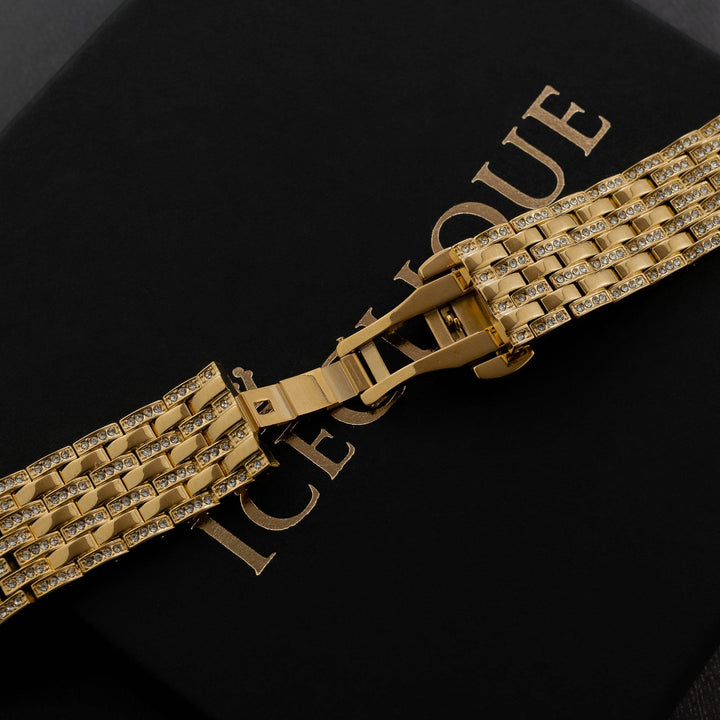 Iced Out 6 Row Apple Watch Band - ICECLIQUE JEWELRY