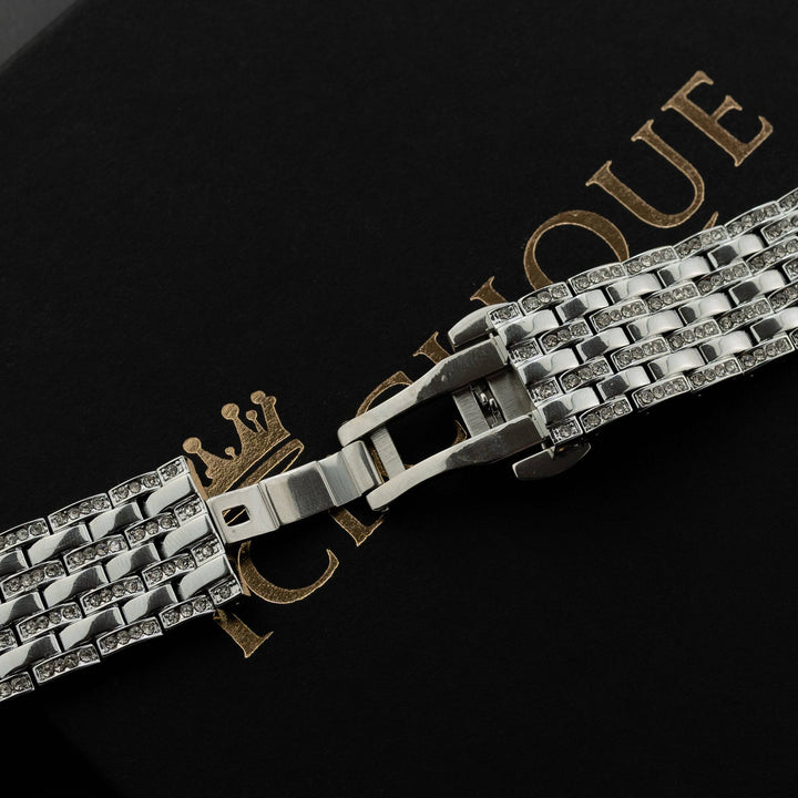 Iced Out 6 Row Apple Watch Band - ICECLIQUE JEWELRY