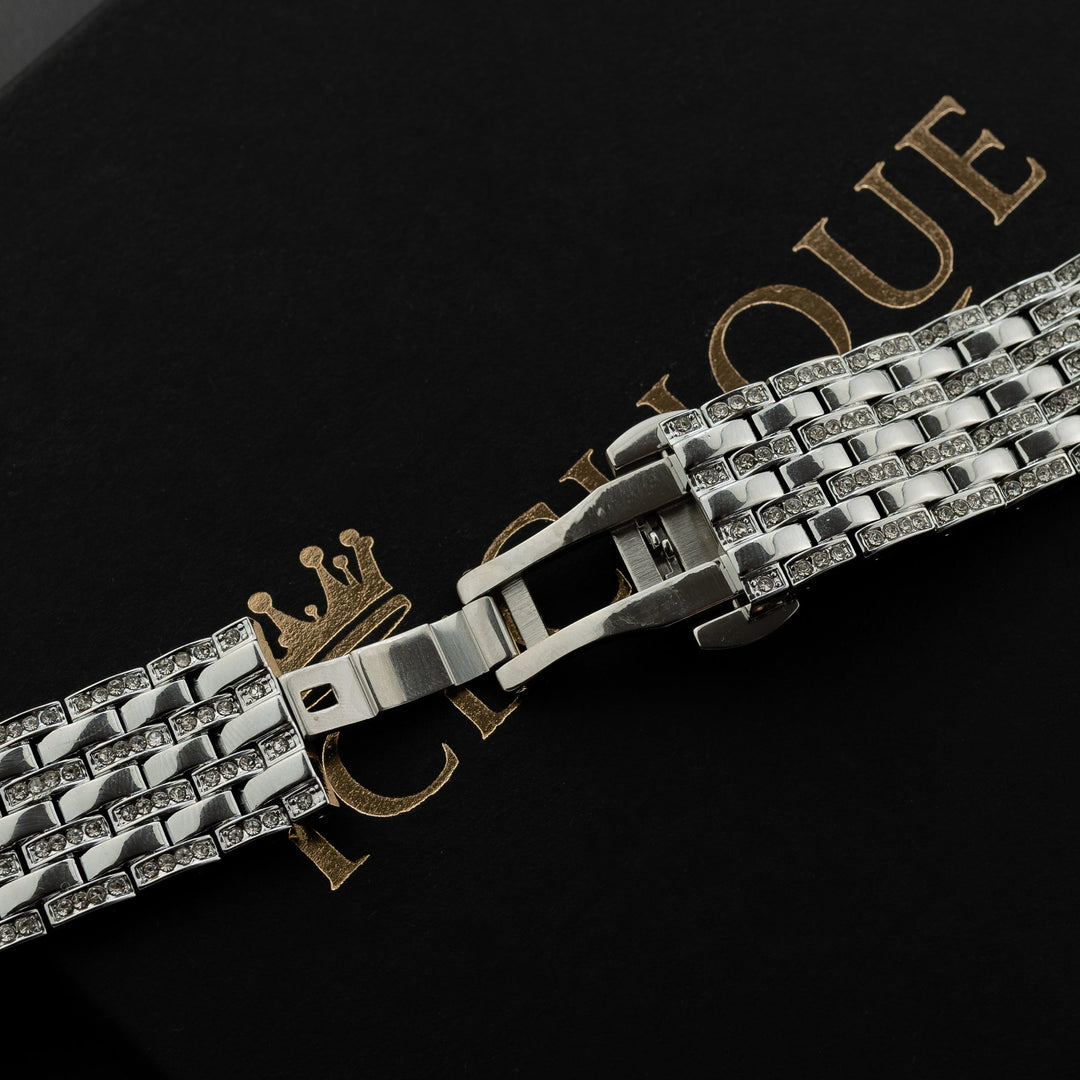 Iced Out 6 Row Apple Watch Band - ICECLIQUE JEWELRY