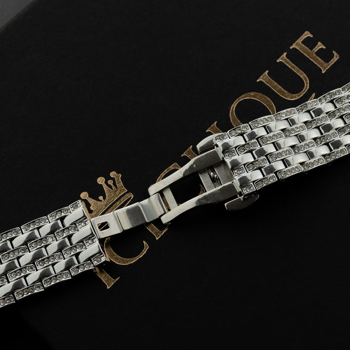 Iced Out 6 Row Apple Watch Band - ICECLIQUE JEWELRY
