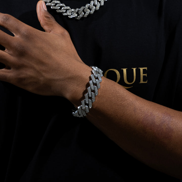 20mm Prong Bracelet - ICECLIQUE JEWELRY