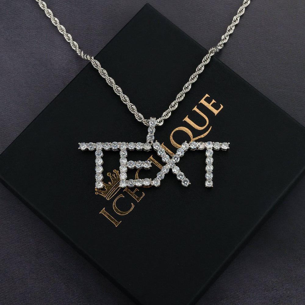 Custom Tennis Letter Pendant - ICECLIQUE JEWELRY