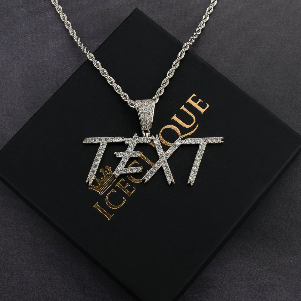 Custom Cursive Letter Pendant - ICECLIQUE JEWELRY