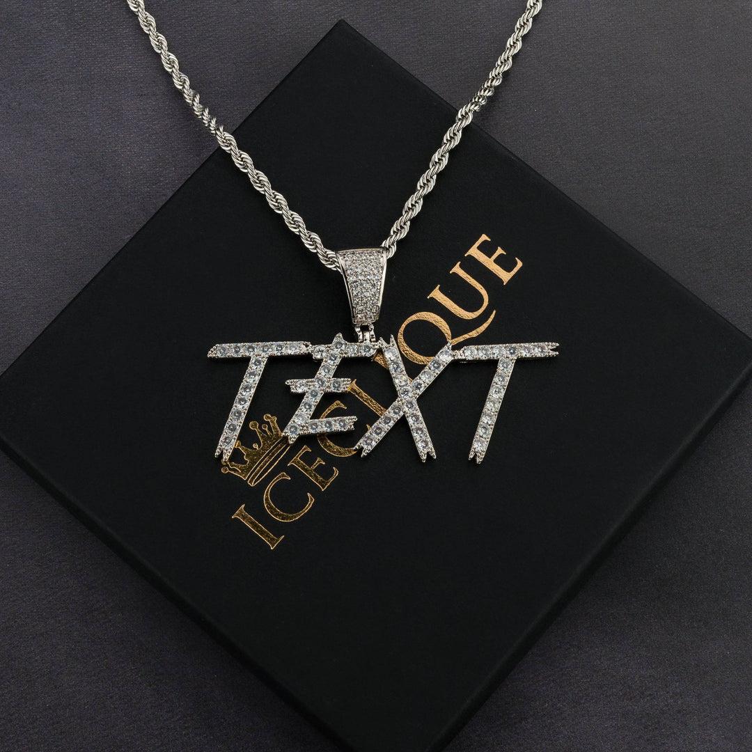 Custom Cursive Letter Pendant - ICECLIQUE JEWELRY