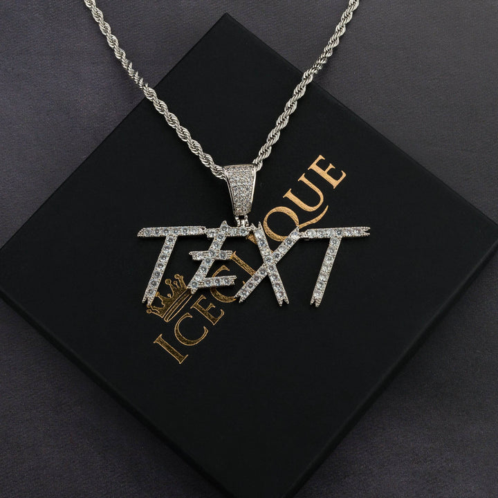 Custom Cursive Letter Pendant - ICECLIQUE JEWELRY