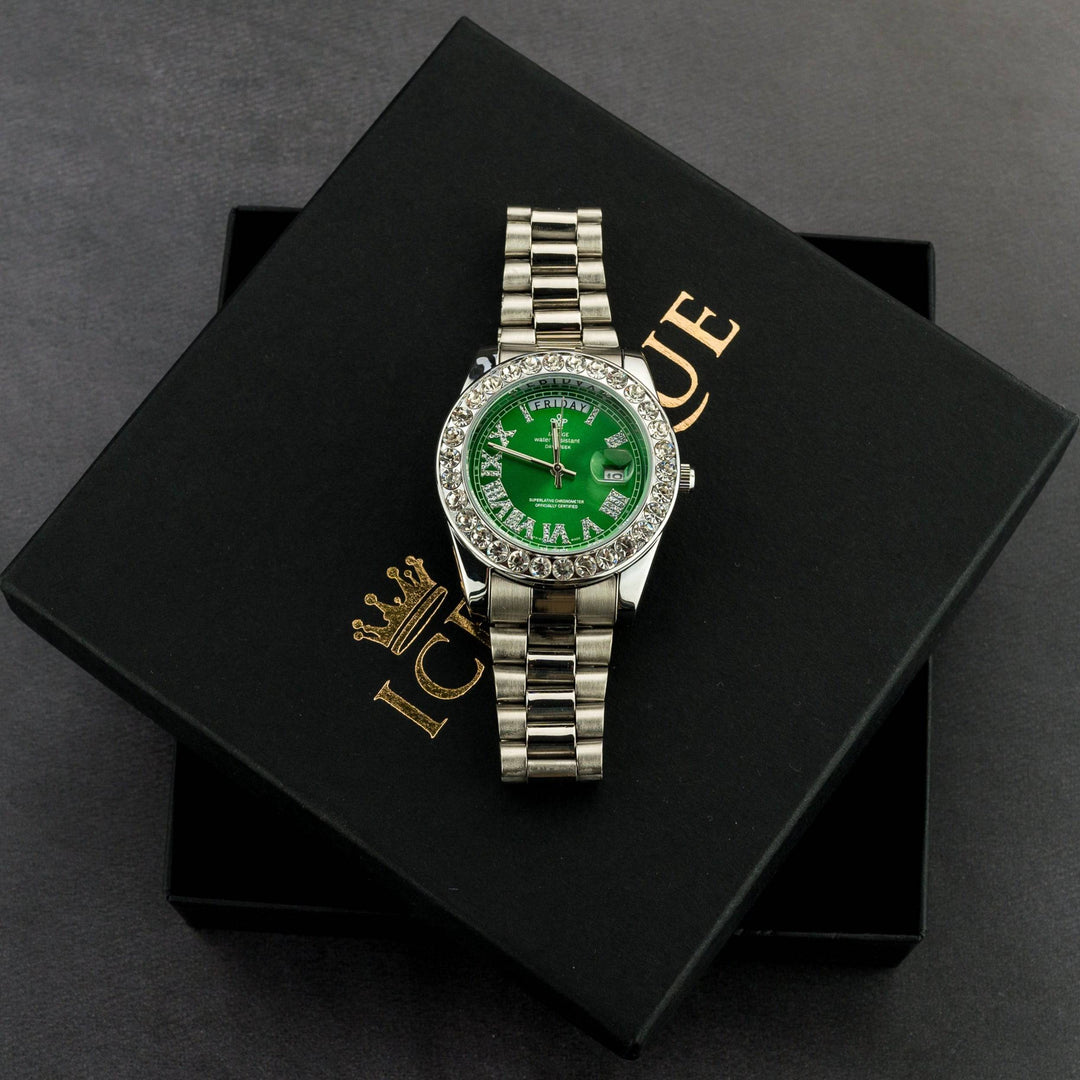 Iced Out Presidential Watch - ICECLIQUE JEWELRY